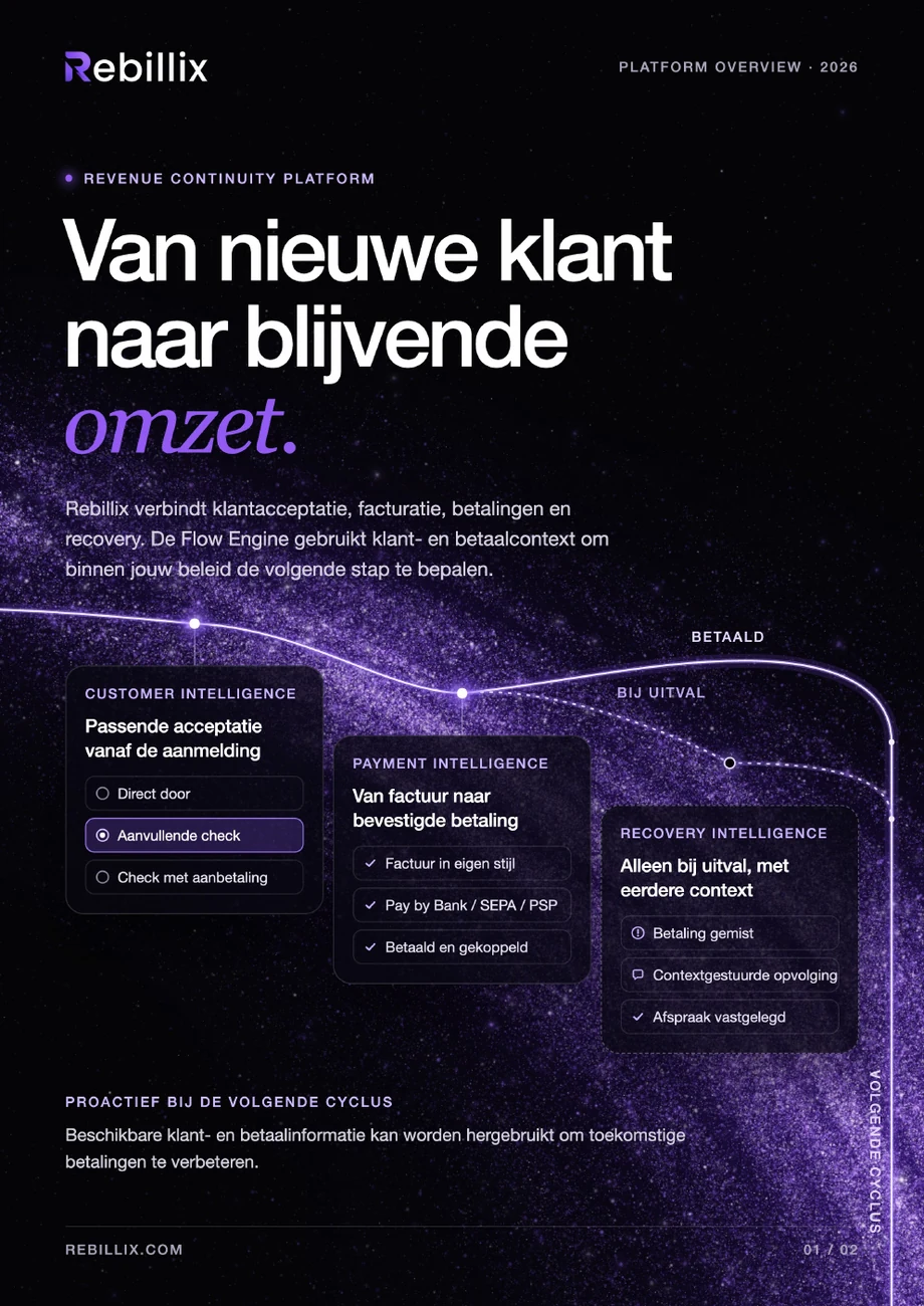 Voorpagina van de Rebillix Platform Overview 2026
